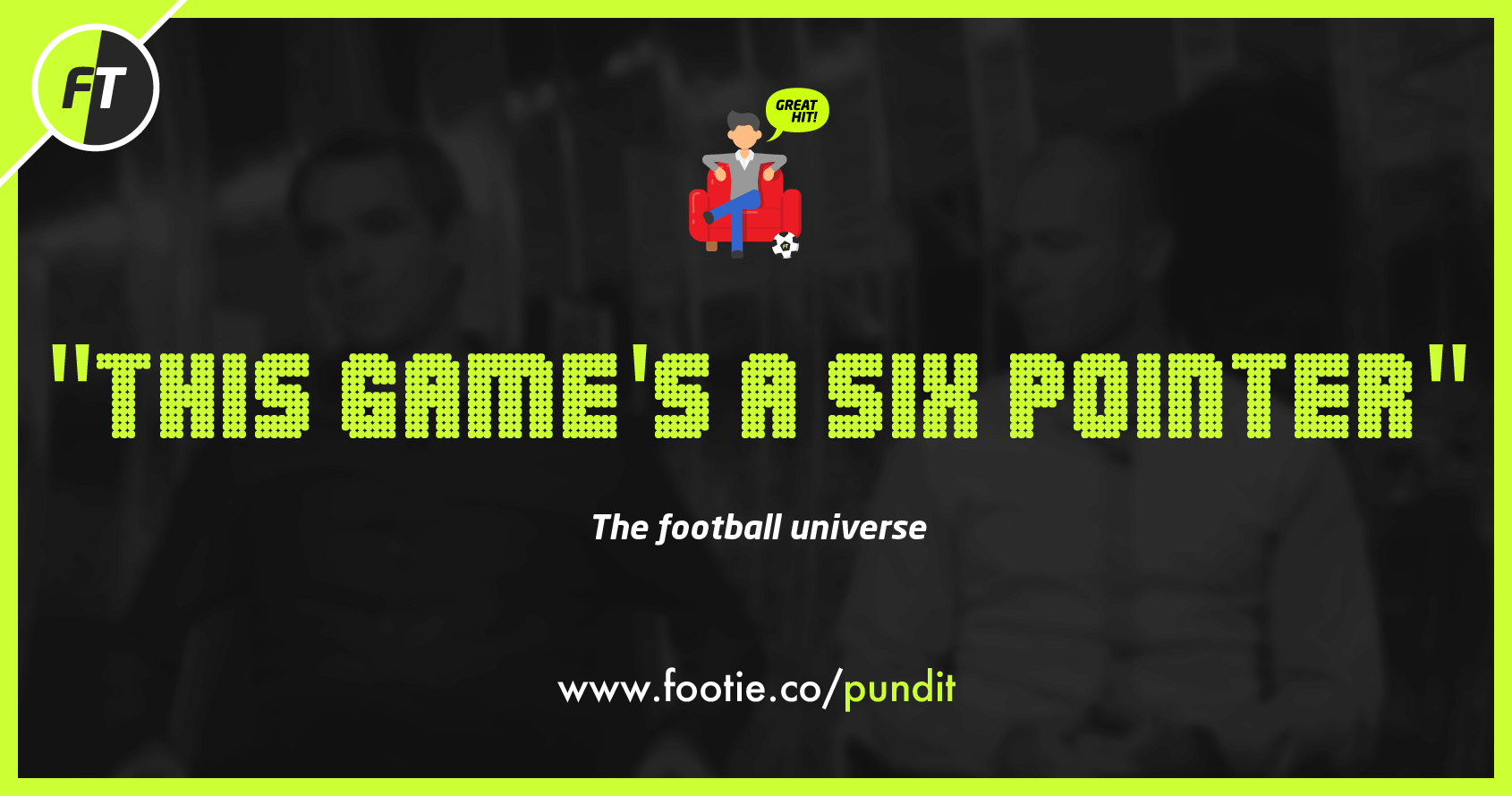 Download FootieTalks® Armchair Pundit iMessage App