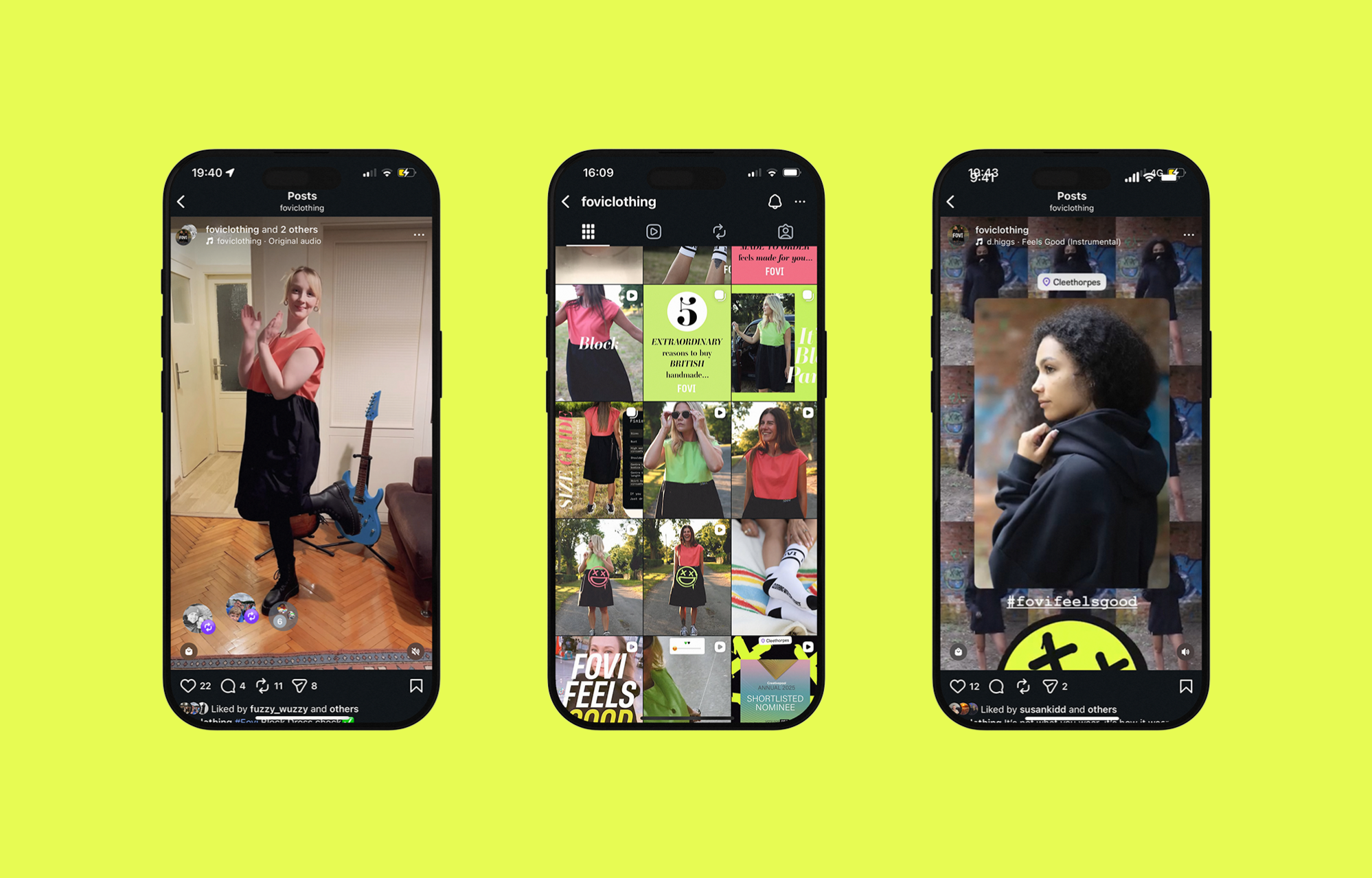 Fovi Clothing Social Media