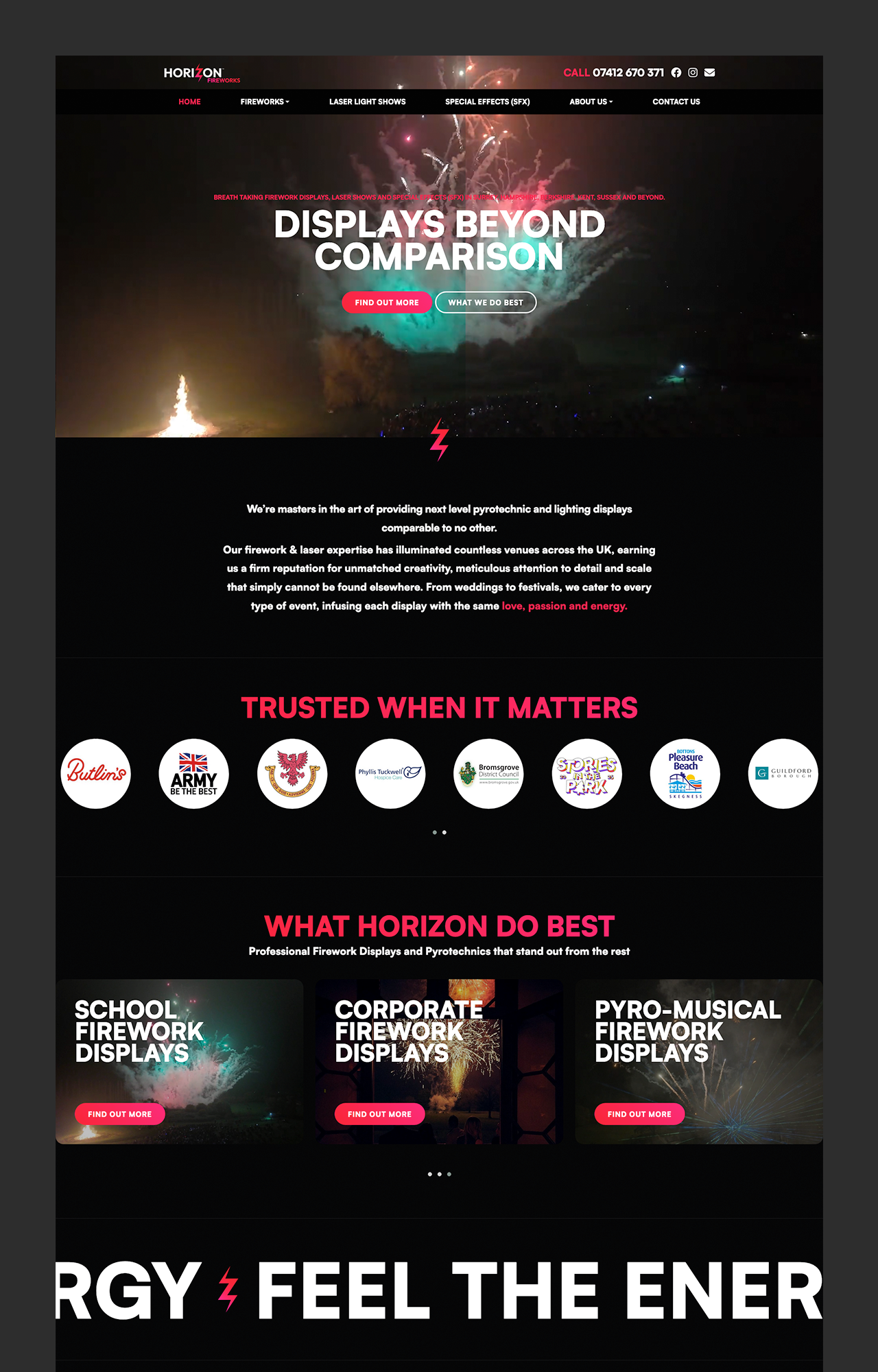 Horizon Fireworks - 6 - Homepage