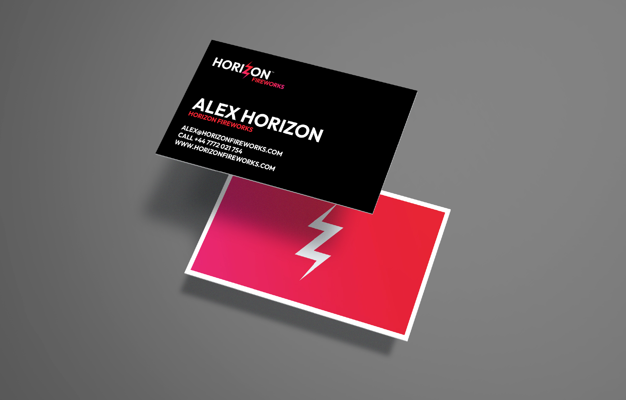 Horizon Fireworks Business Cards