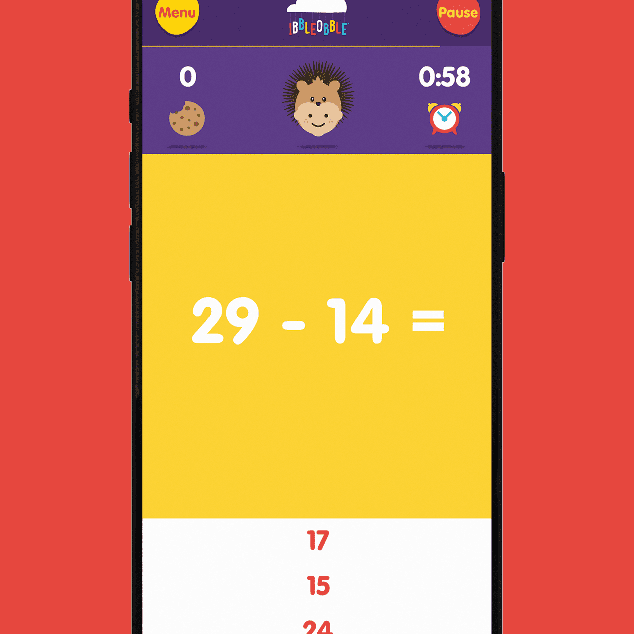 Subtraction with Ibbleobble