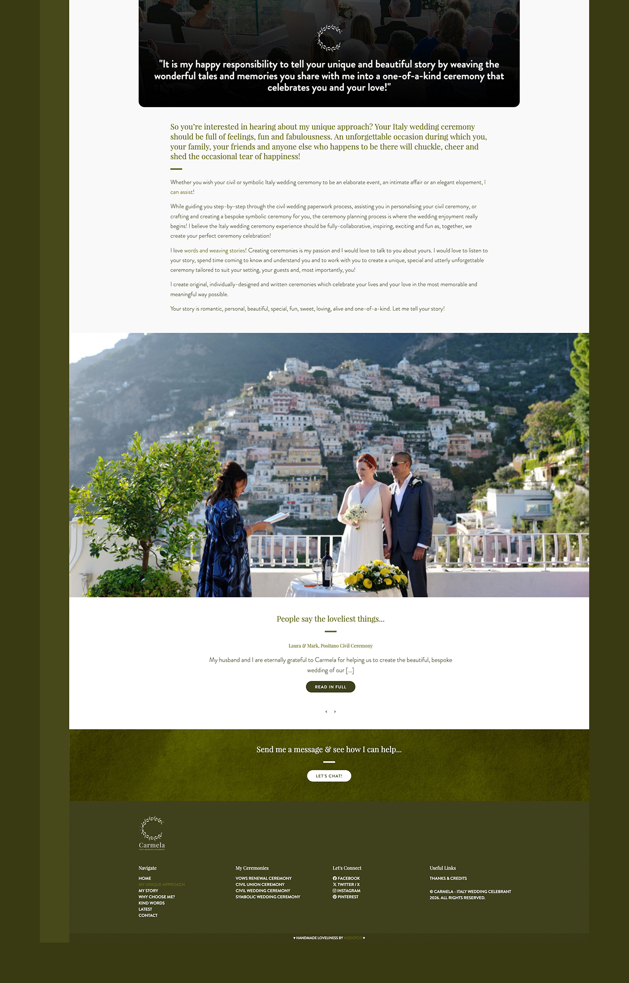 Italy Celebrant website