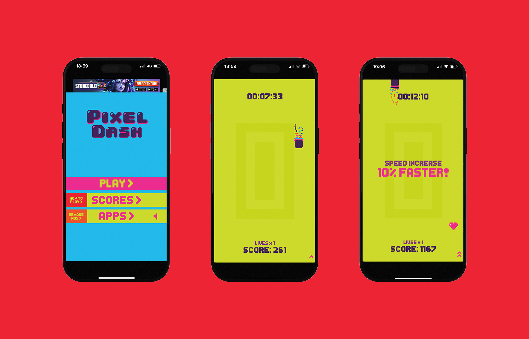 Pixel Dash - Gameplay