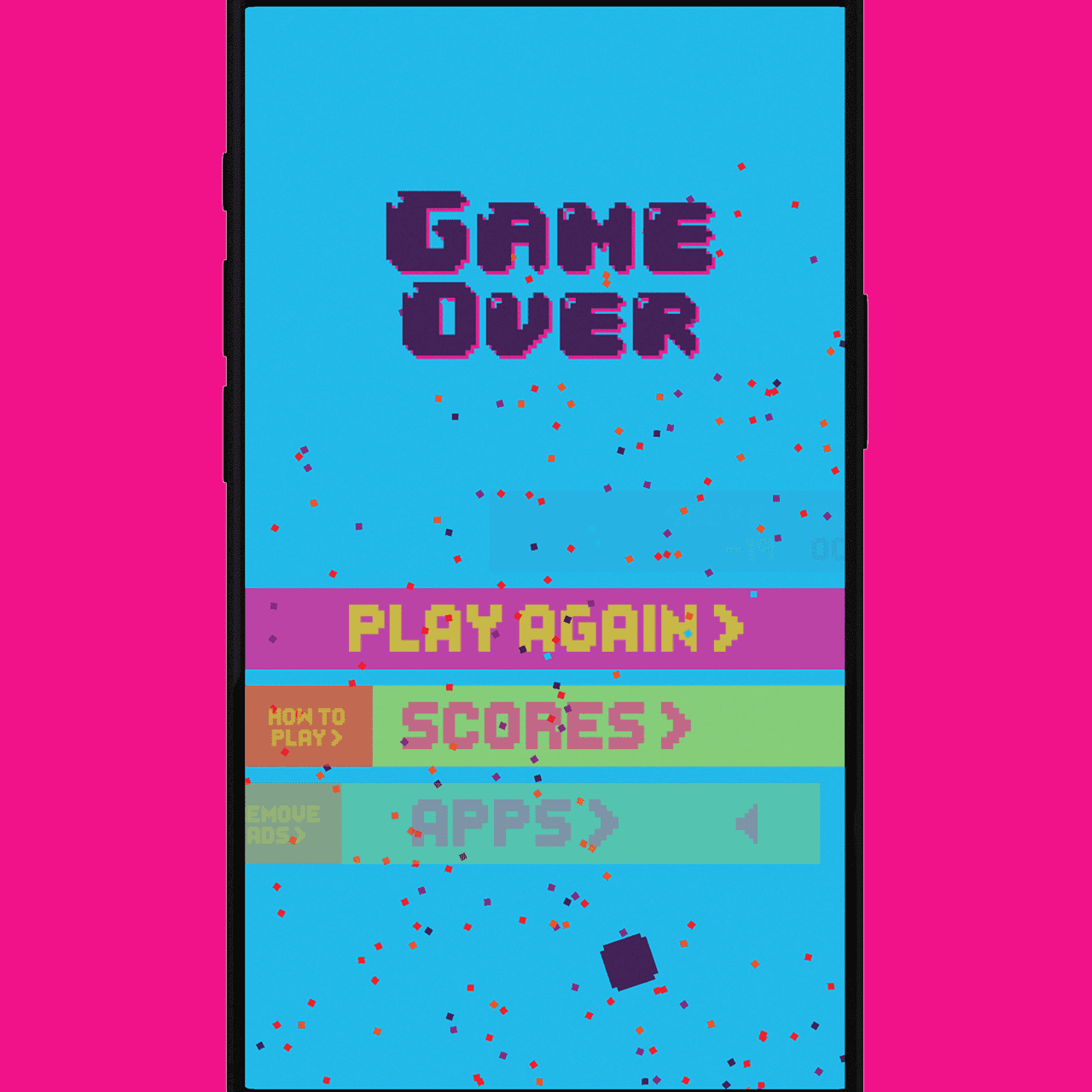 Pixel Dash - Game over!