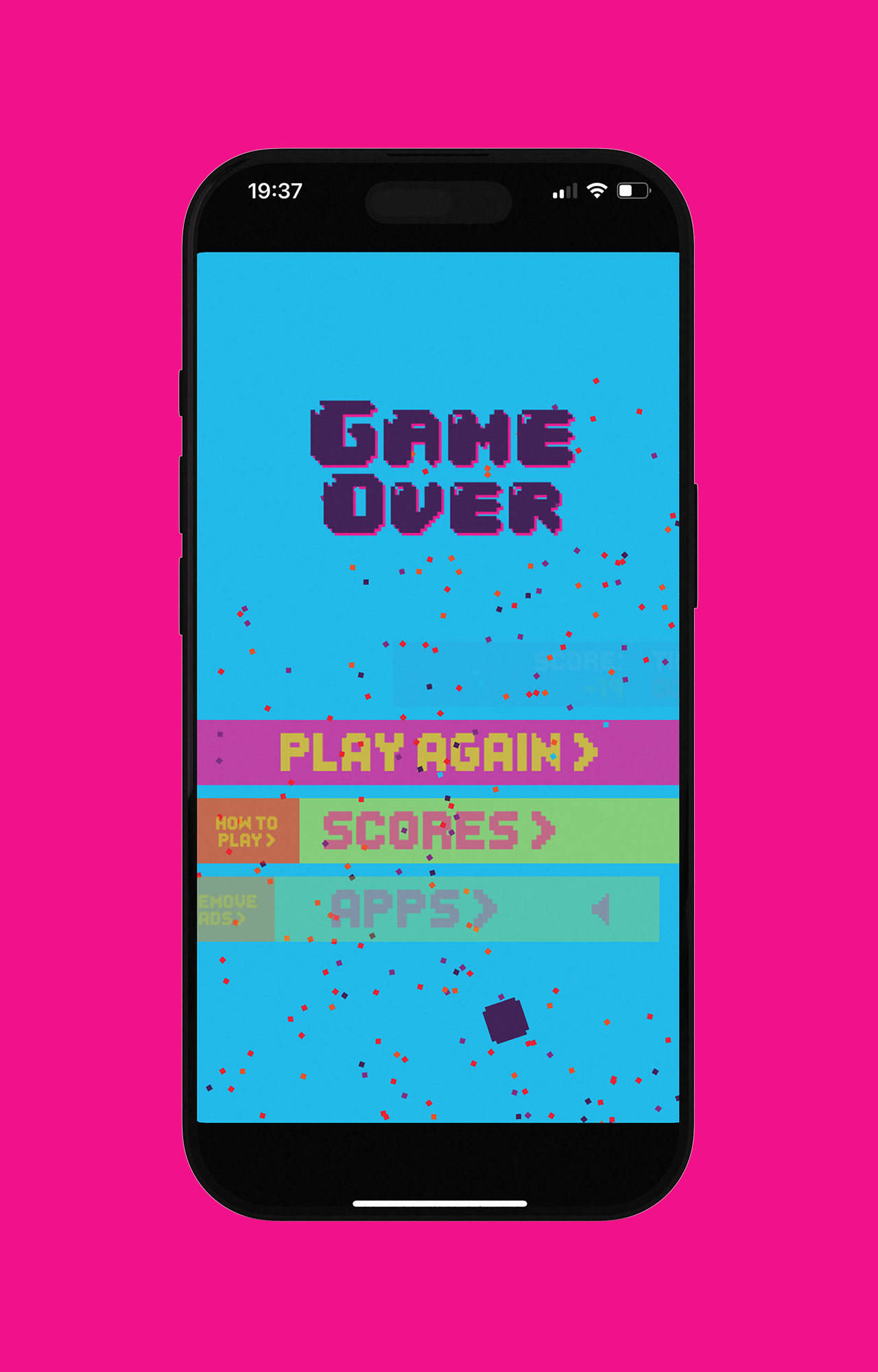 Pixel Dash - Game over!