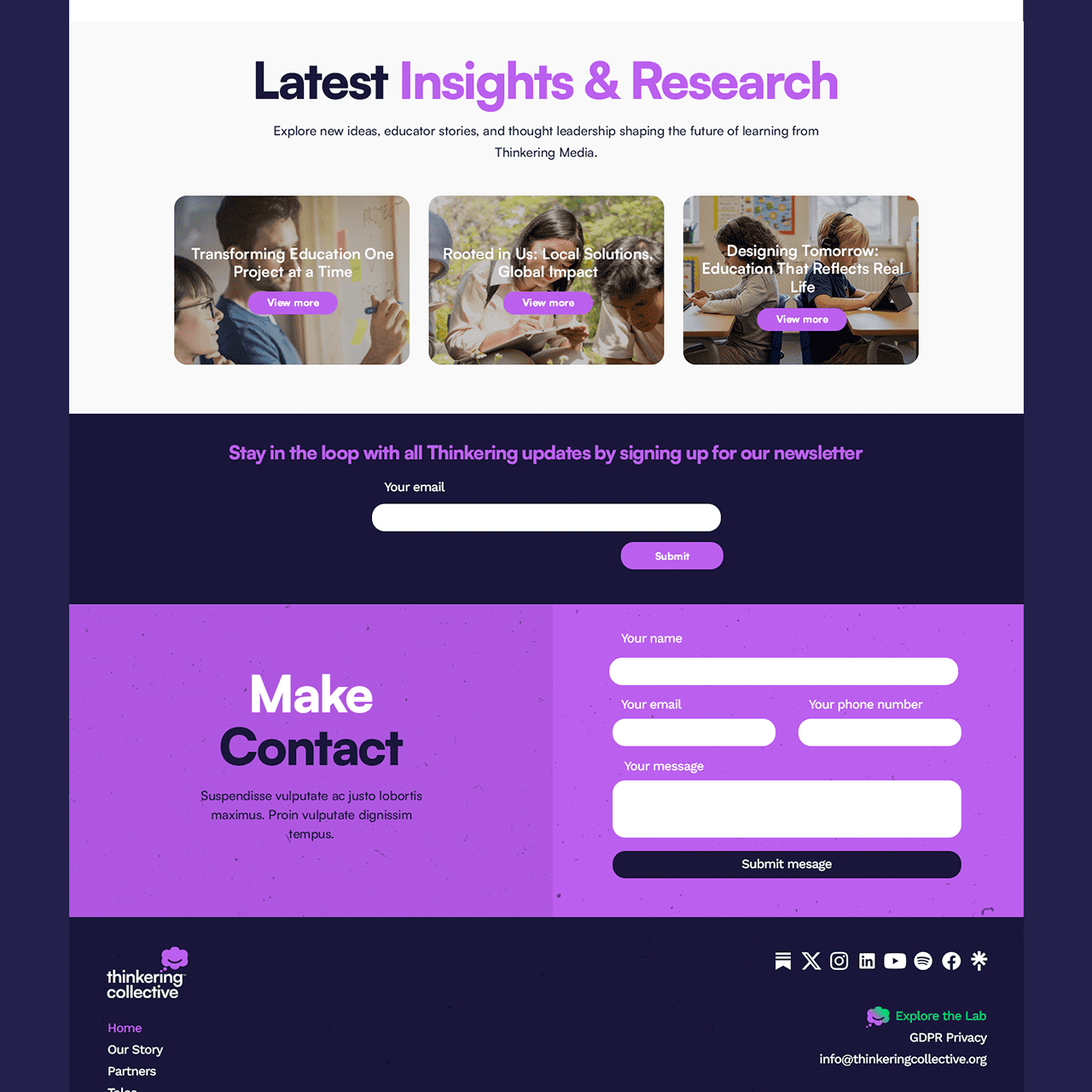 Thinkering Collective - Homepage