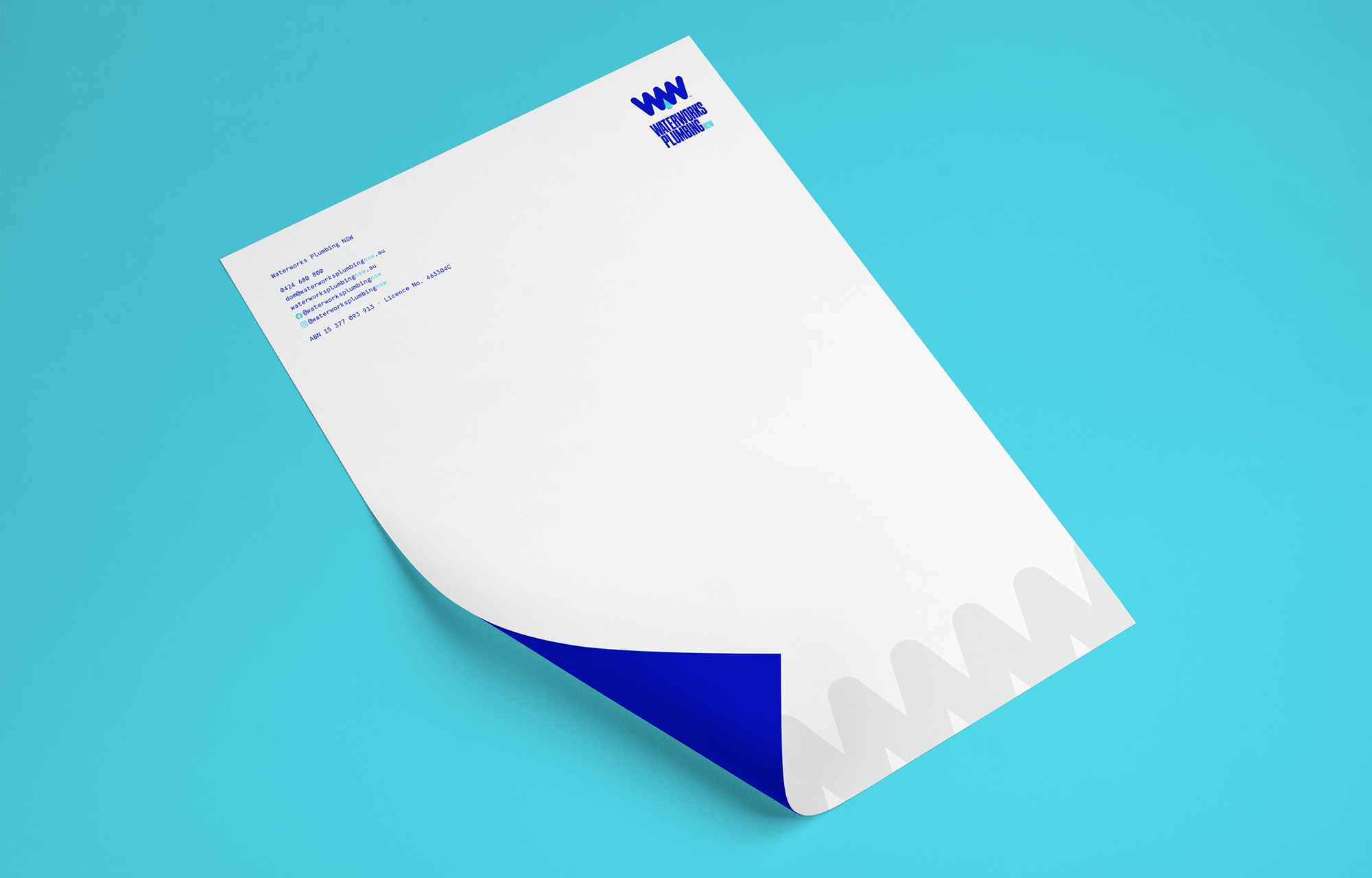 Waterworks Plumbing NSW - Letterhead