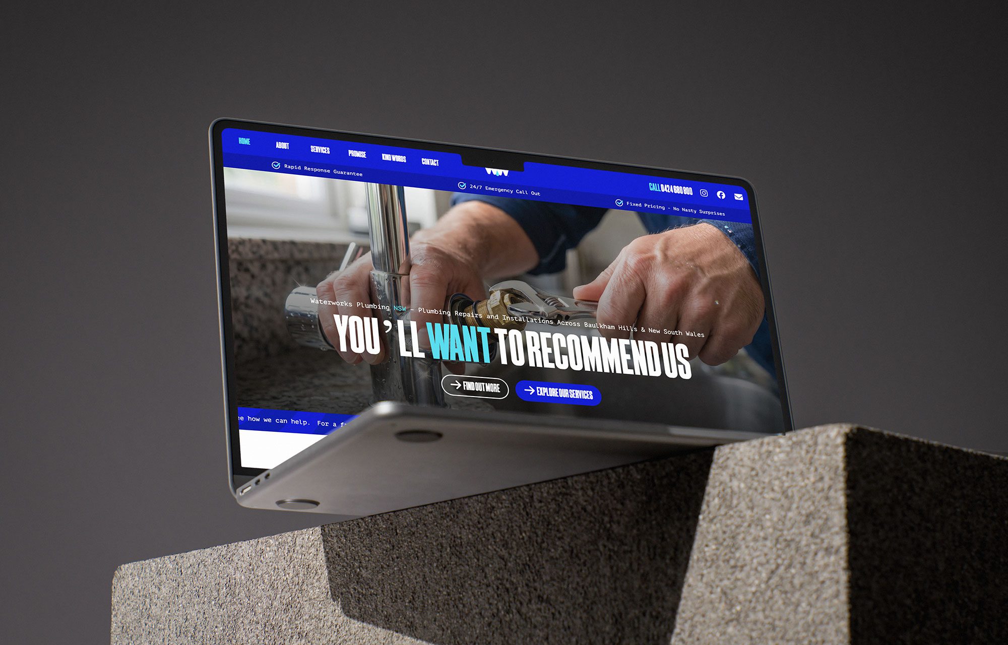 Waterworks Plumbing NSW - Website
