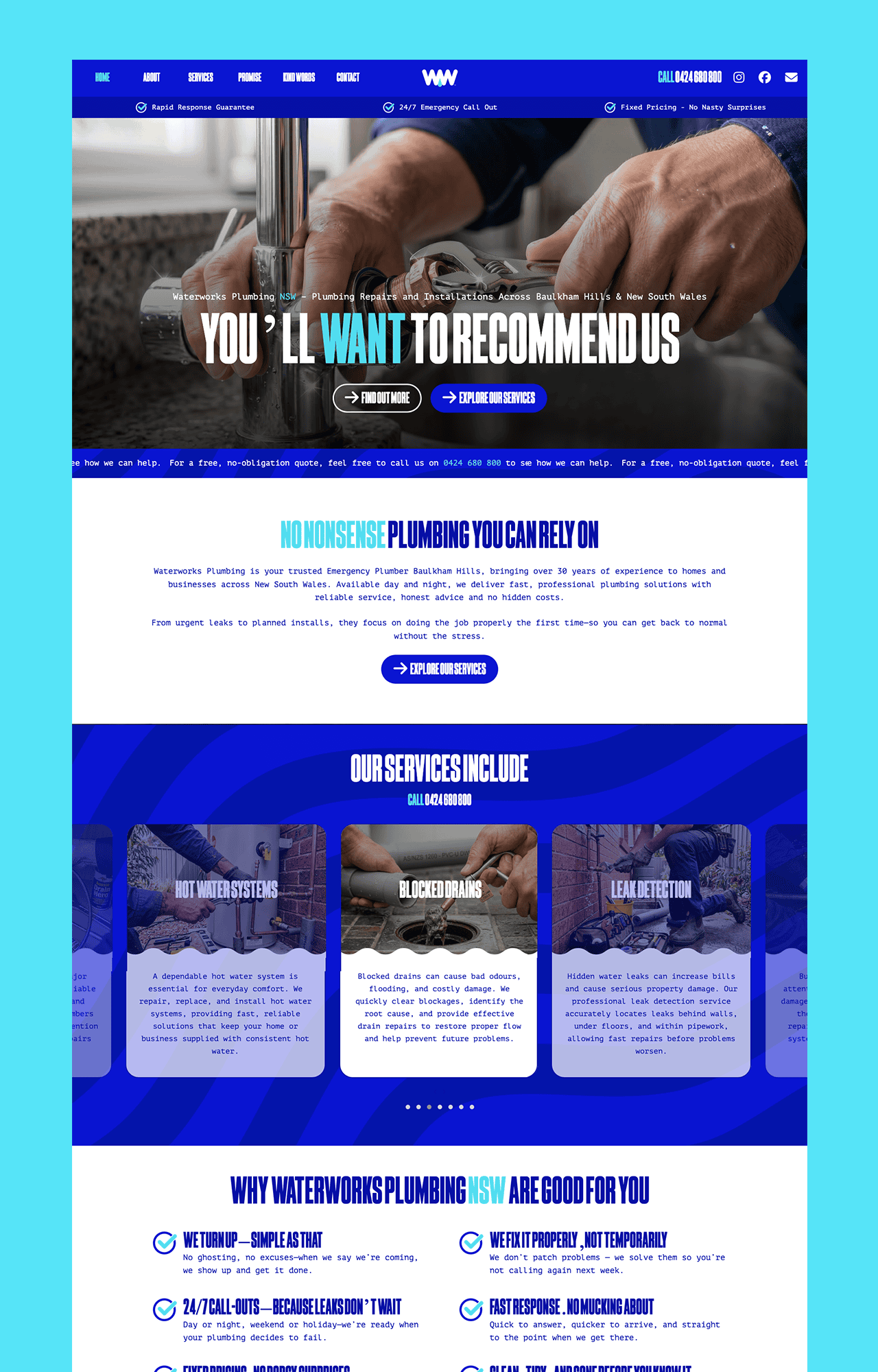 Waterworks Plumbing NSW - website 1